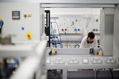 Engineer in a laboratory